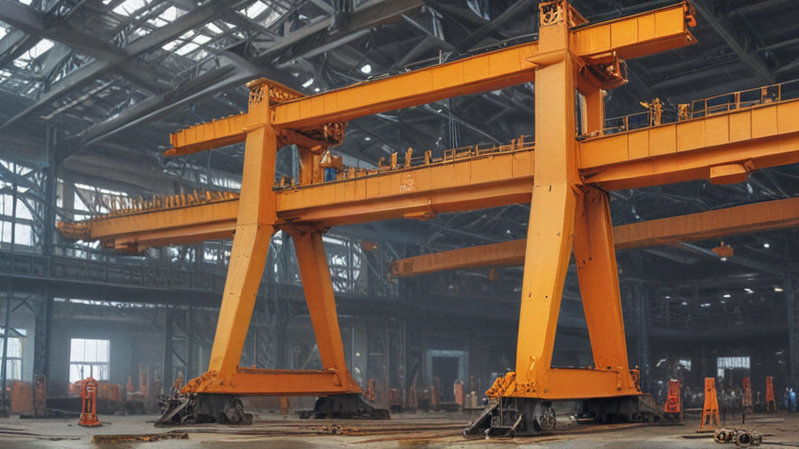 gantry crane working