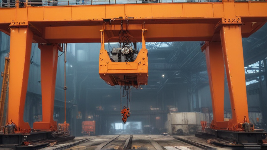 gantry crane working