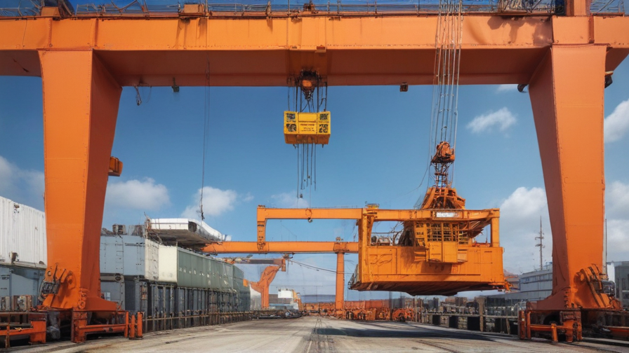 gantry crane working