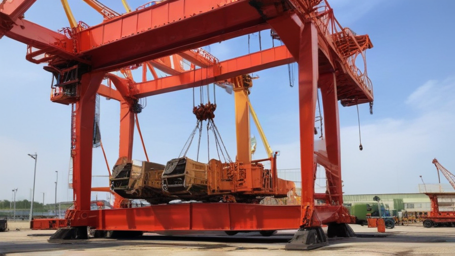 gantry crane working