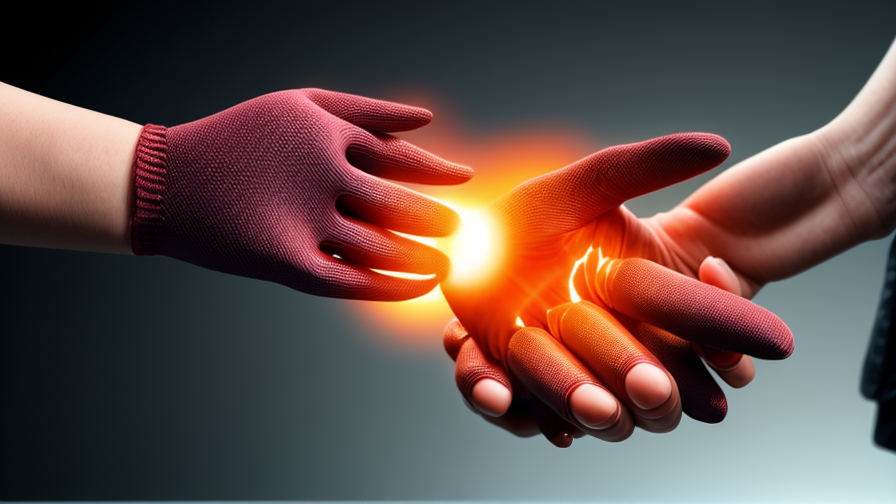 gloves with heated fingers