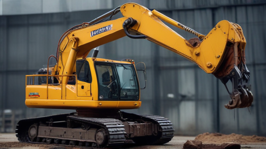 lifting an excavator with a crane