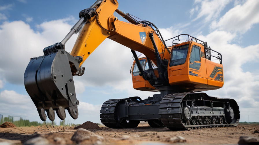 lifting an excavator with a crane