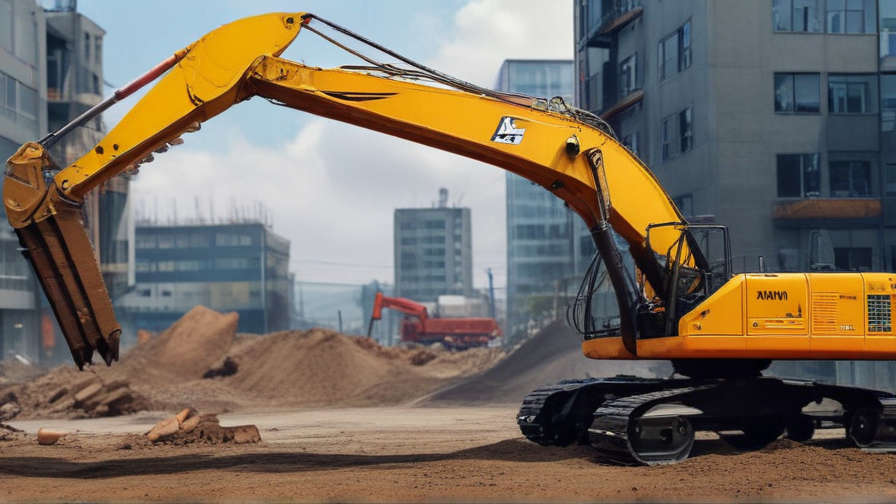 lifting an excavator with a crane