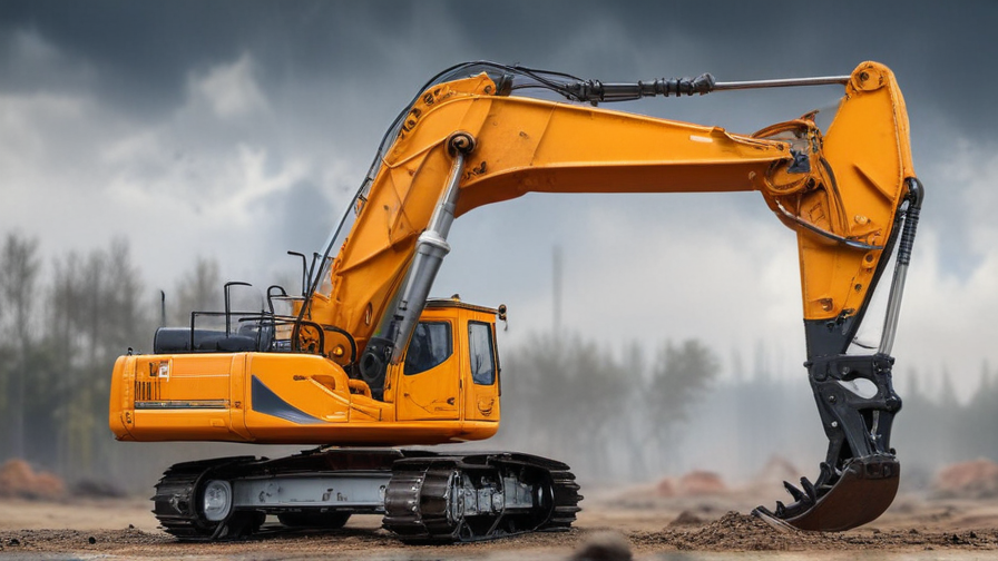 lifting an excavator with a crane
