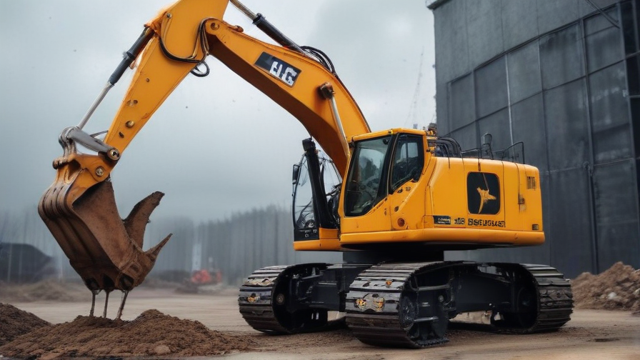 lifting an excavator with a crane
