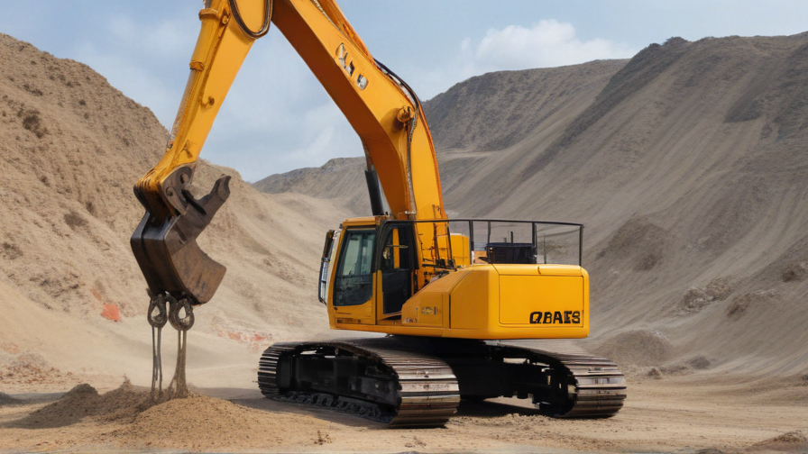 lifting an excavator with a crane
