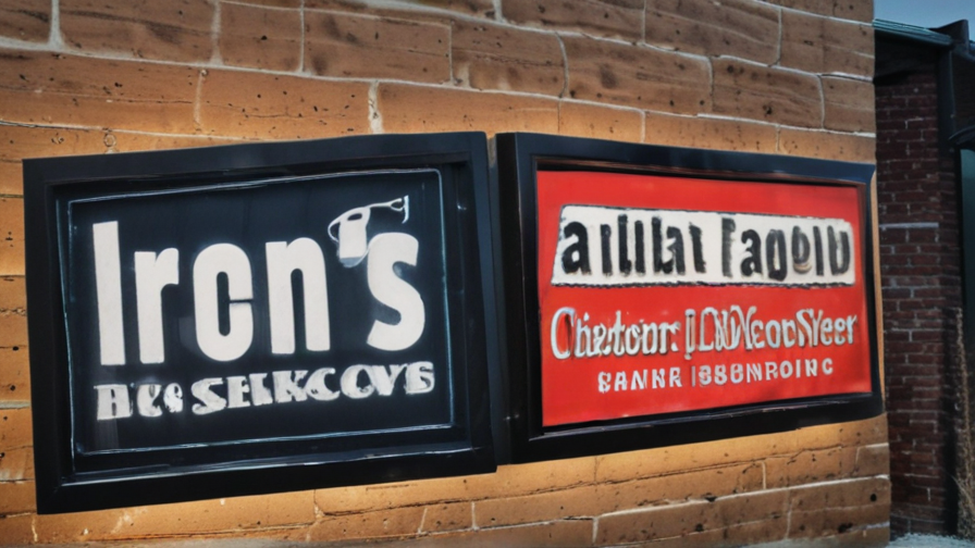 lighted outdoor business signs