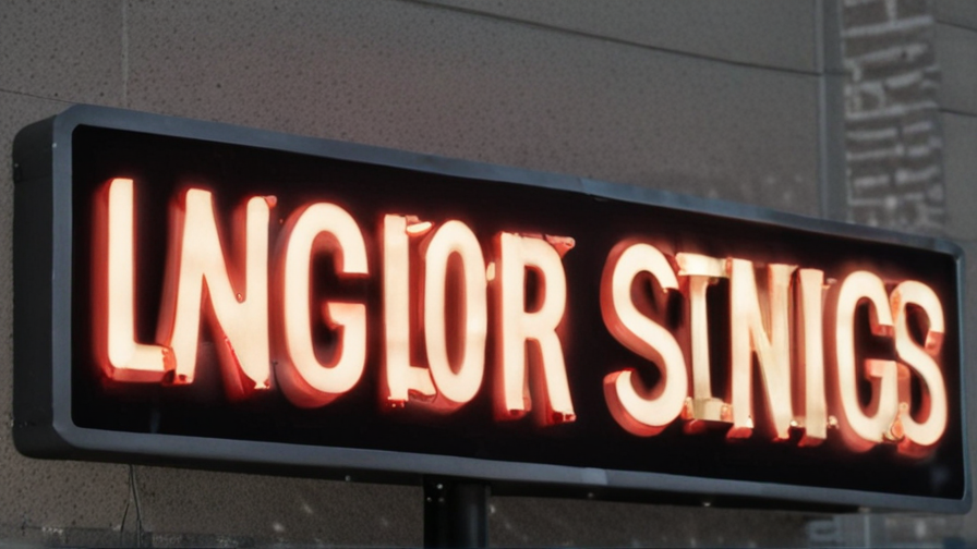 lighted outdoor signs for business