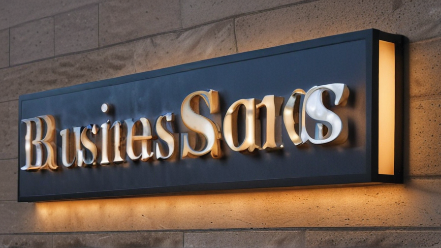 lighted outdoor signs for business