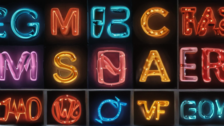 lighted sign letters