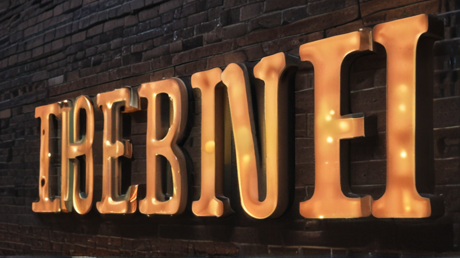 lighted sign letters