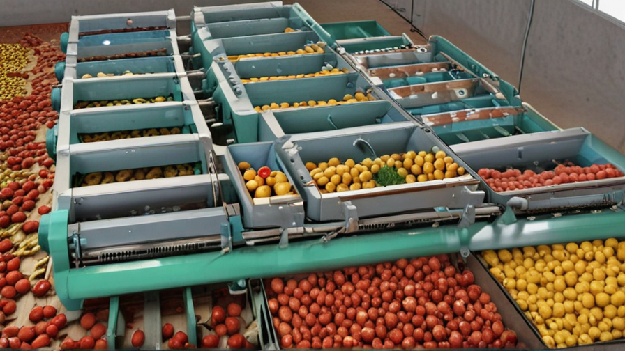 machine sorting fruit