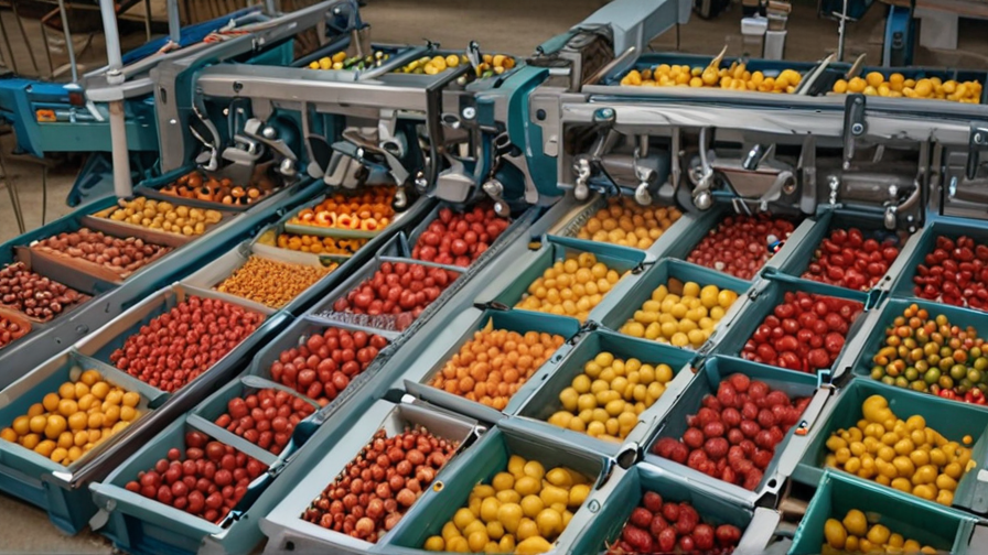 machine sorting fruit