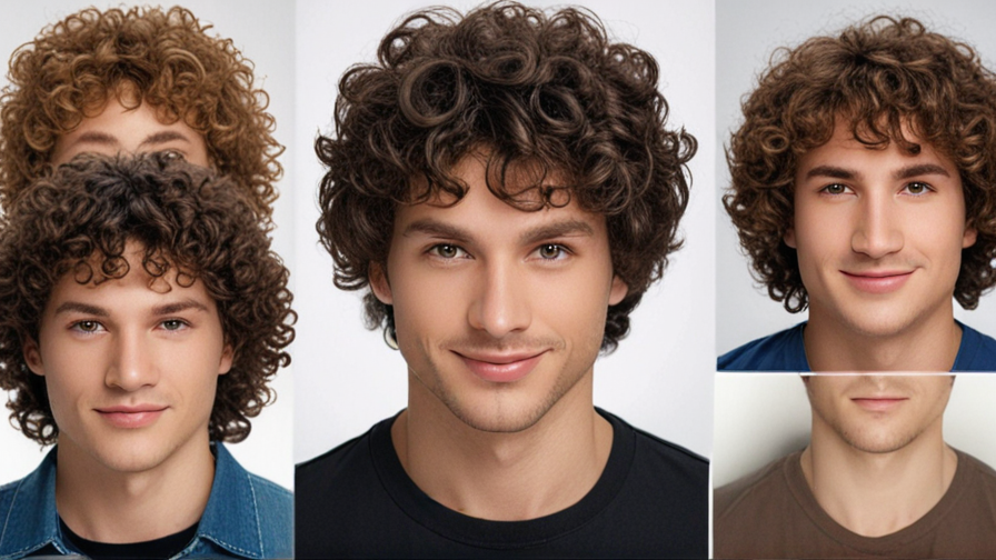 mens curly hair wig