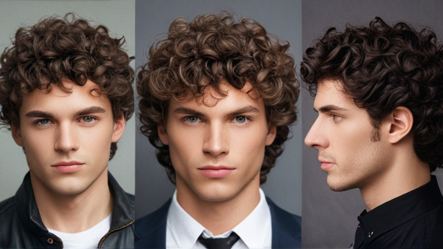 mens curly hair wig