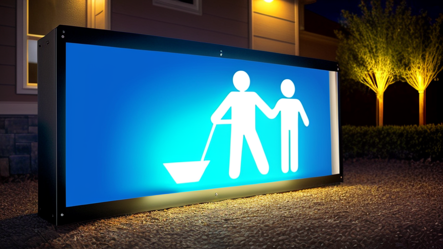 outdoor lighted sign