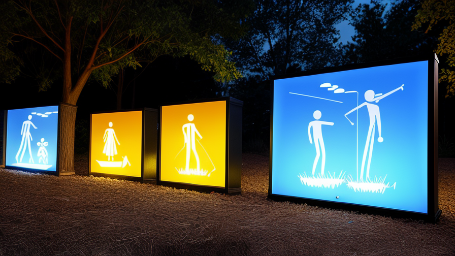 outdoor lighted signage