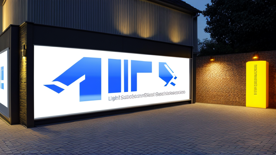 outdoor lighted signage