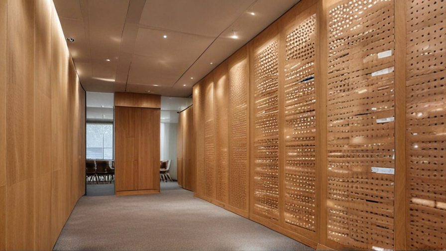 perforated wood acoustic panels