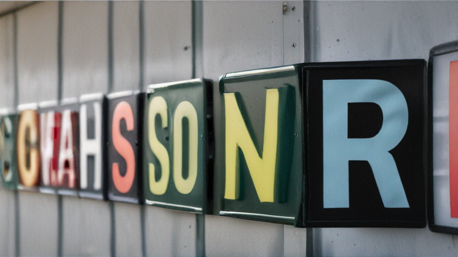 plastic lettering signs