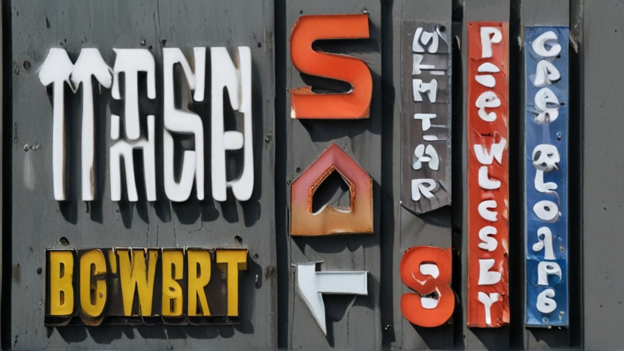 plastic lettering signs