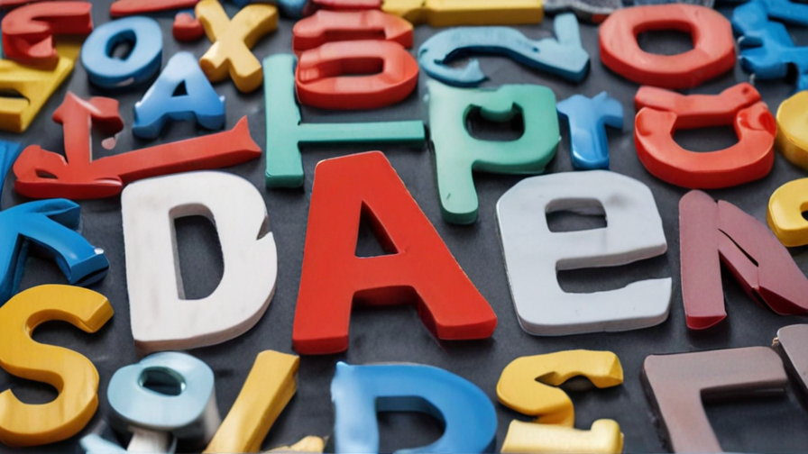 plastic letters signage