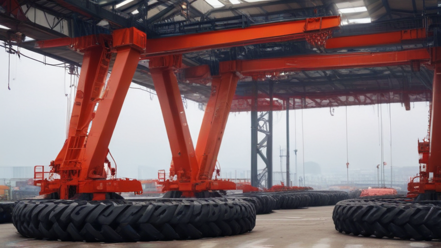 rubber tire crane