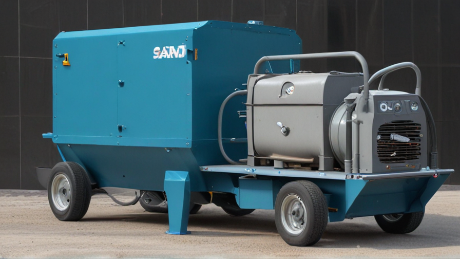 sand blasting machine with compressor