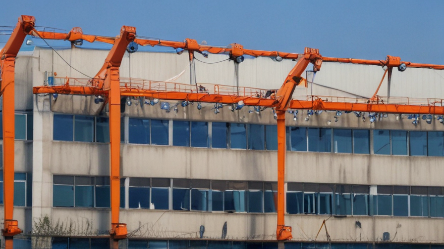 window washing cranes