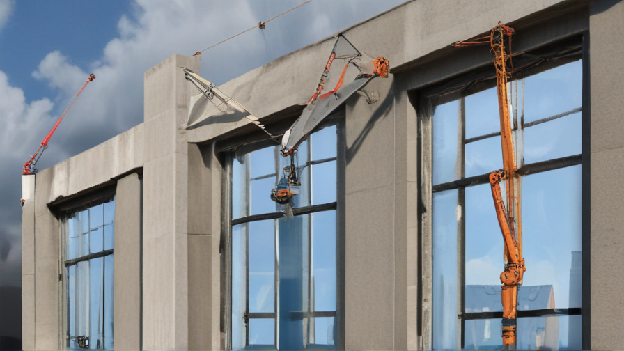 window washing cranes