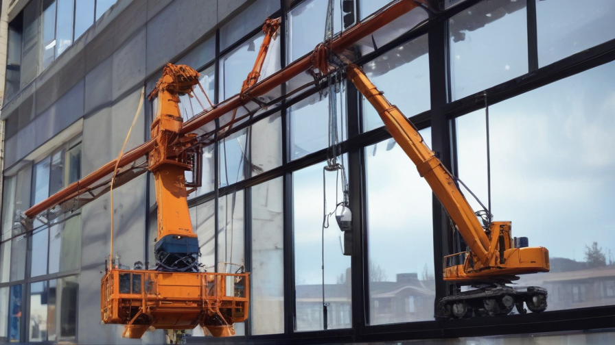 window washing cranes