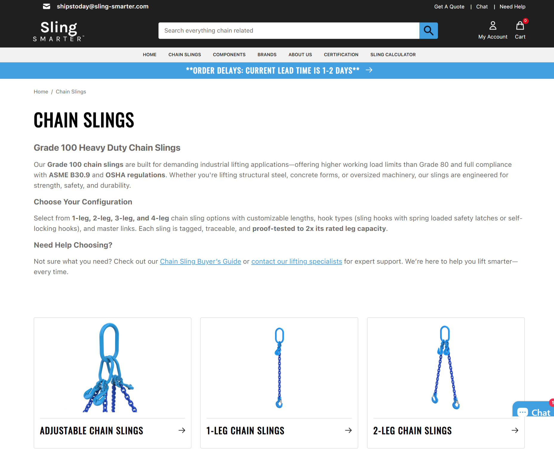 Chain Slings - Sling Smarter