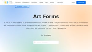 123FormBuilder - Customizable Art Form Templates