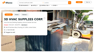 3D HVAC Supplies Corp - HVAC Products