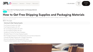 3PL Center - Free Shipping Supplies