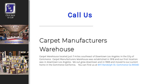 Carpet Manufacturers Warehouse - USA-Made Carpets