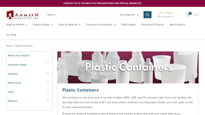 Aaron Packaging - Wholesale Plastic Containers