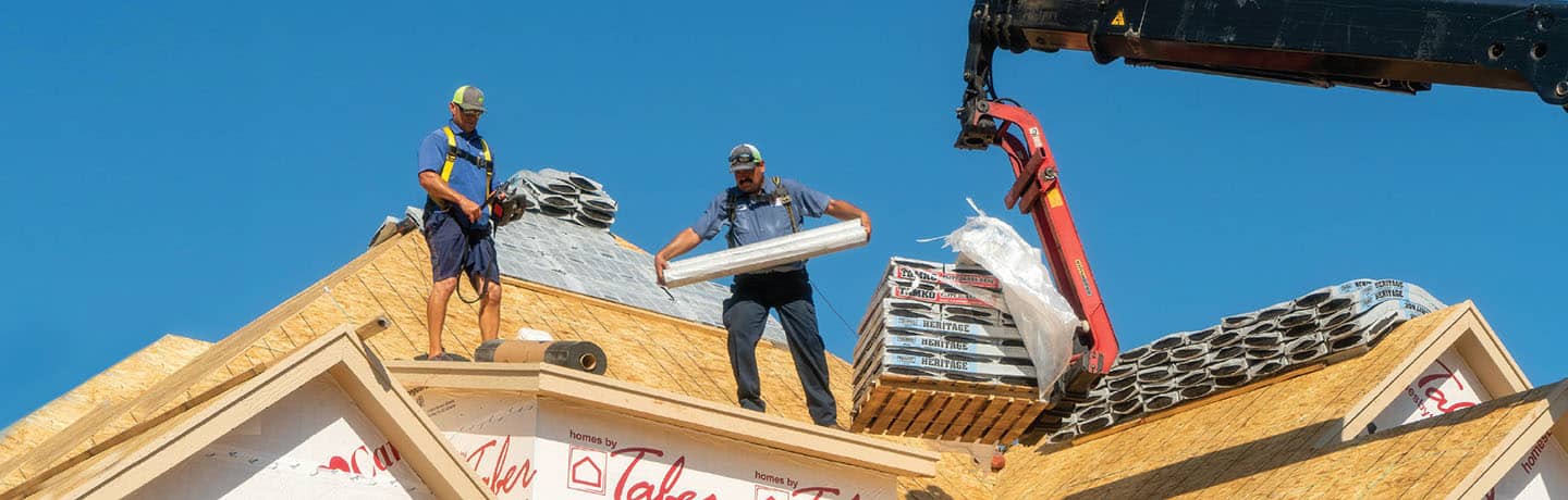A stock image illustrating abc roofing supplies concepts