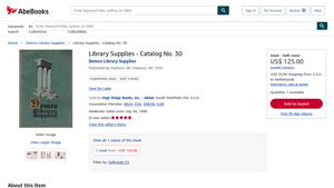 Demco - Library Supplies Catalog No. 30