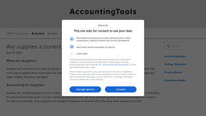 AccountingTools - Essential Supplies
