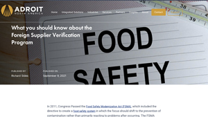 Adroit North America - FSVP Compliance Solutions