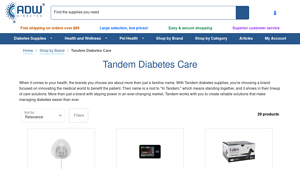 Tandem Diabetes Care - Key Products