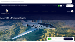 Bombardier - Challenger 3500, Global 7500, Learjet 75; Beechcraft - 1900D, Baron G