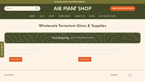 Air Plant Shop - Bulk Tillandsia & Terrariums