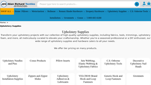 Alan Richard Textiles - Upholstery Supplies & Hardware