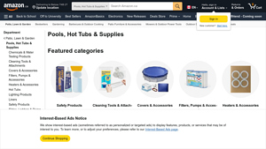 Amazon - Pools & Hot Tubs Supplies