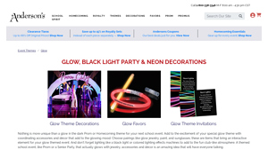 Anderson's - Glow & Black Light Party Decorations