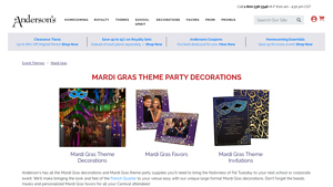 Andersons - Mardi Gras Party Supplies