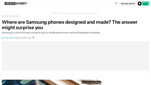 Samsung - Global Phone Design and Manufacturing